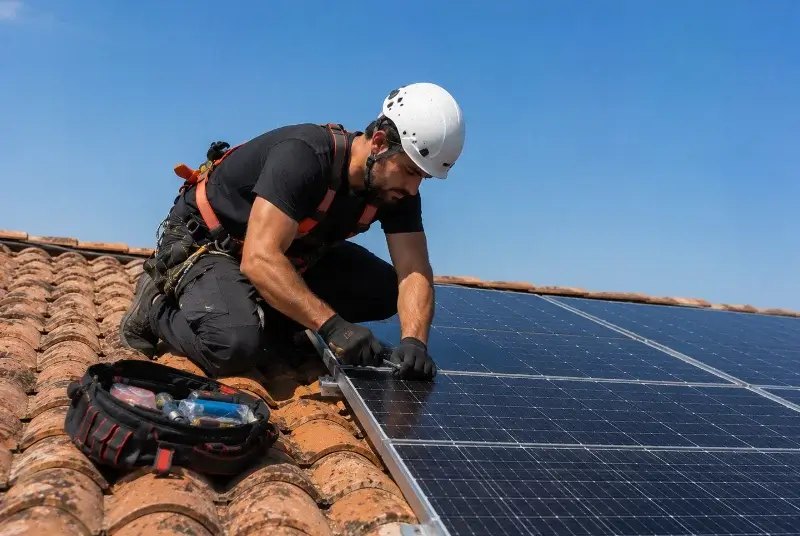 Maintenance et monitoring de panneaux solaires à Saint-Romans-lès-Melle